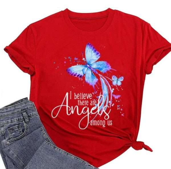 Simple Fashion Print T-shirt Women - Image 6