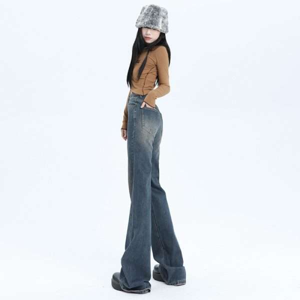 Women's American-style Retro Washed Skinny Jeans - Image 4