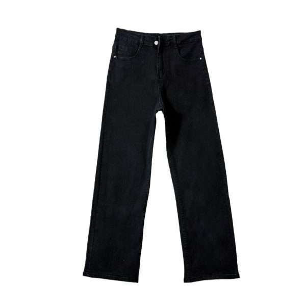 Slim Fit High Waist Slimming Casual Wide Leg Jeans - Image 3