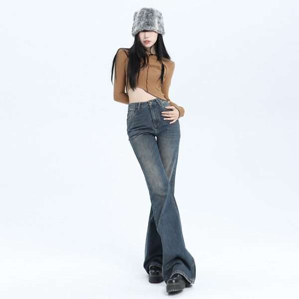 Women's American-style Retro Washed Skinny Jeans - Image 3