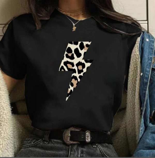 Simple Fashion Print T-shirt Women - Image 2