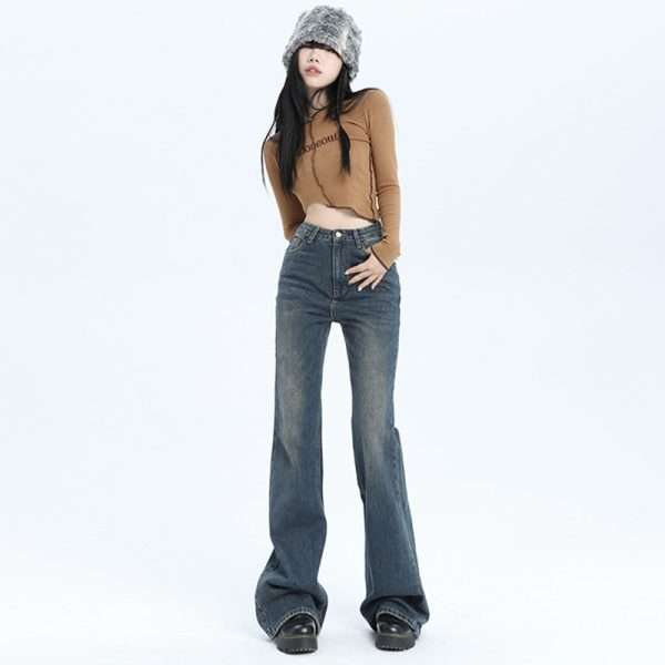 Women's American-style Retro Washed Skinny Jeans